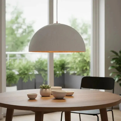 Colgante Led 44w Cct Ø30cm Blanco Interior Símil Madera Mks Blanco
