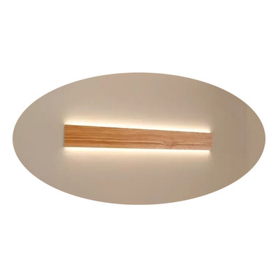 Aplique Led Lineal M Madera Nat Indirecto Diseño Lito N-g