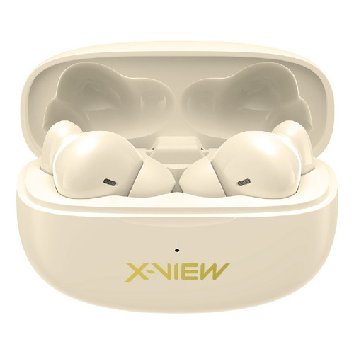 Auriculares Inalambricos In-ear Xpods4 Bluetooth X-view Color Crema