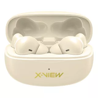 Auriculares Inalambricos In-ear Xpods4 Bluetooth X-view Color Crema