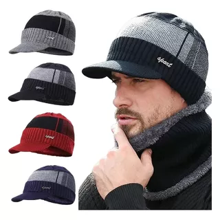 Gorras Invierno Para Hombre En Lana Forrada Super Abrigadas