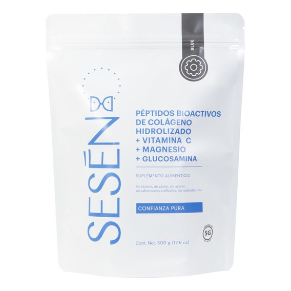 Sesen Blue Colageno+vitamina C+ Magnesio+glucosamina Sfn Sabor Sin sabor