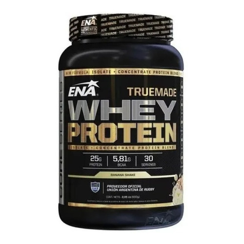ENA Sport Proteínas True Made Whey Protein Polvo - Pote - Banana shake 2,05 Lb - 930 g