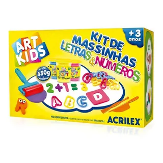 Kit De Massinhas Letras E Números 450g - Acrilex