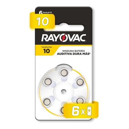 Pila Rayovac Auditiva 10 Extra Con 36 Unidades 1.45v