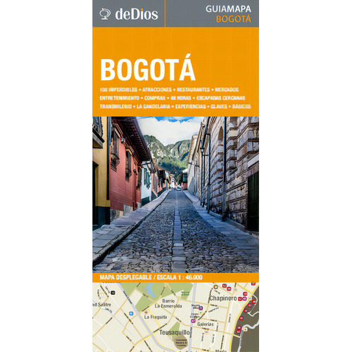 Bogota - Guia Mapa, De Julian De Dios. Editorial Dedios, Tapa Blanda En Español, 2022