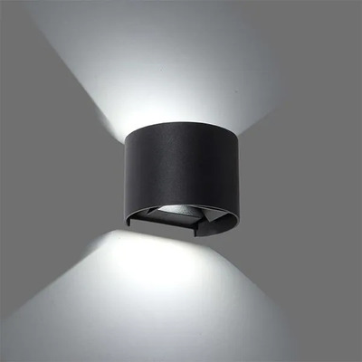 Aplique Bidirecional Dyo 2x3w 3000k 13x11 Regulable Negro Negro