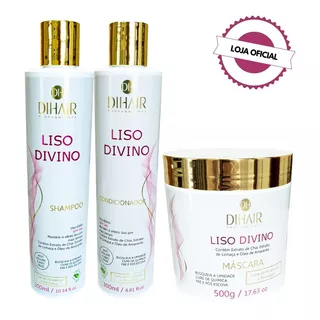 Kit De Hidratação Para Cabelos Lisos - Liso Divino Dihair