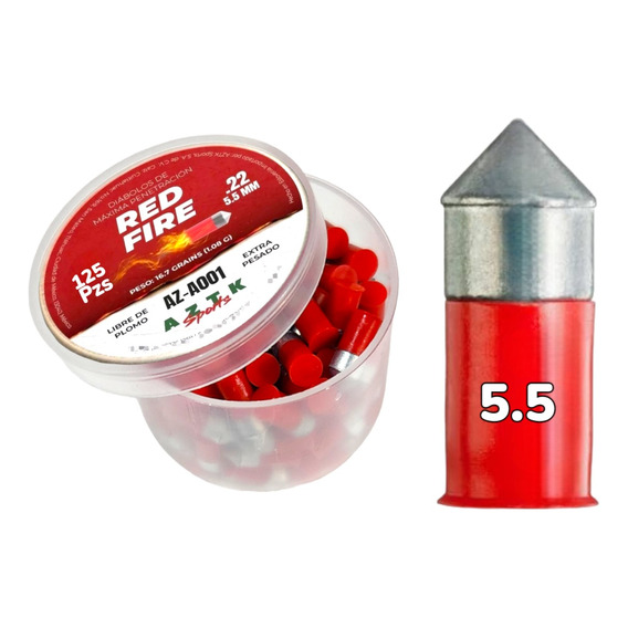 125 Diabolos De Acero Aztk Red Fire 5.5 Maxima Penetracion