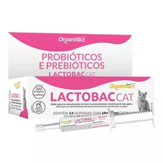 Combo 2 Unidades Lactobac Cat Suplemento Organnact - 16 G