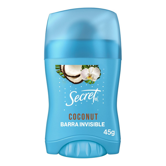 Barra Invisible Antitranspirante Secret Coco  45 G