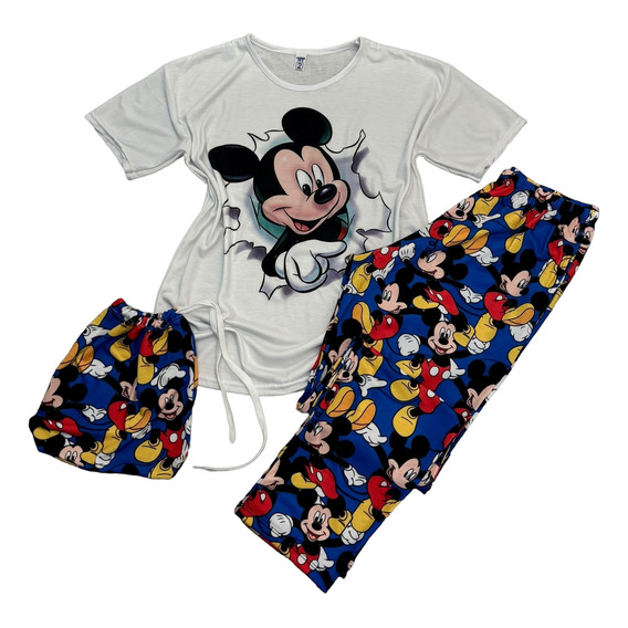 Pijama Largo Mickey Pantalon + Remera