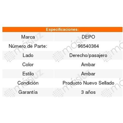 Reflejantes Par Depo Chevrolet Aveo 2007 2006 2005 2004