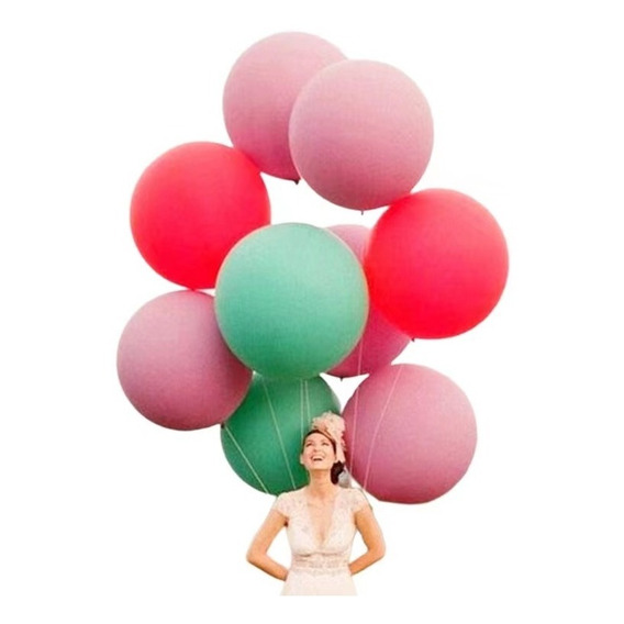 Paquete De 5 Globos De Latex  De 36 Pulgadas Extra Grande