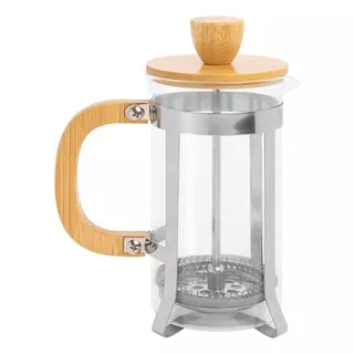 Cafetera Prensa Francesa Tapa De Bambu 600ml Quo Home