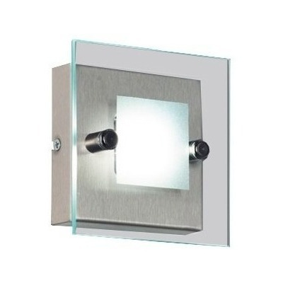 Plafon 4 Luces Batti 24w Acero Vidrio Templado 4625ac King