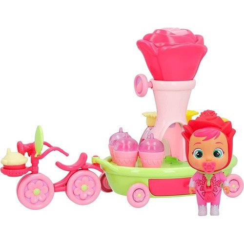 Cry Babies Magic Tears Happy Flowers Carrito Con Bicicleta