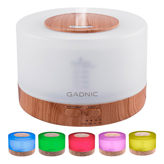 Aromatizante Led Velador Difusor Aromatico Gadnic Bamboo Pro