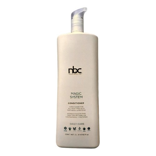 Nbc Magic System 2000 Ml (2 Litros) Acondicionador Intensivo Que Se Enjuaga