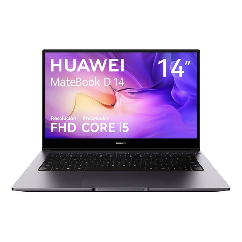 Laptop Huawei Matebook D 14'' I5 512gb Ssd 8gb Ram Gris Color Gris espacial