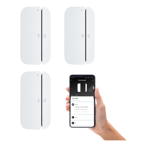 Pack 3 Sensores Wifi Puerta/ventana Tuya Smart Life