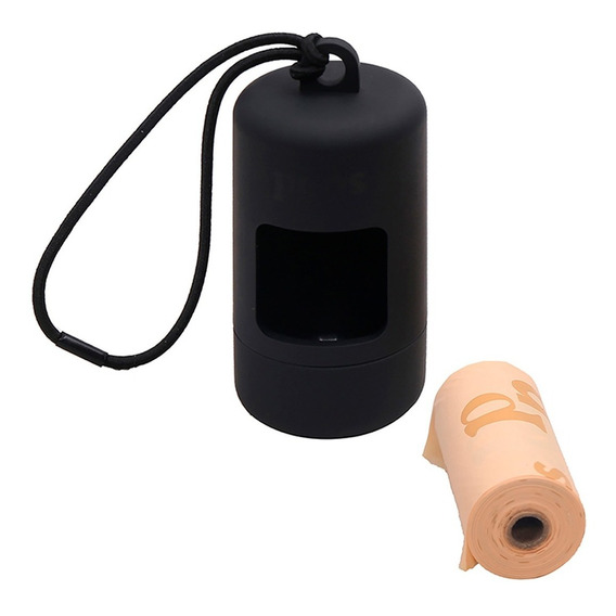 Porta Bolsas Perro Peps Dispensador Poop Bags Biodegradables Color Negro