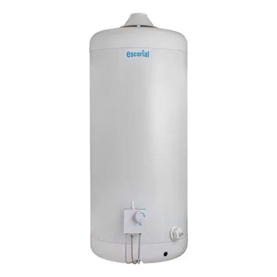 Termotanque multigas Escorial Estándar 80L blanco Conex. Sup