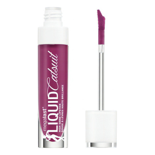 Wet N Wild Megalast Liquid Catsuit High Shine Lipstick Acabado Brillate Color Berry Down Lo