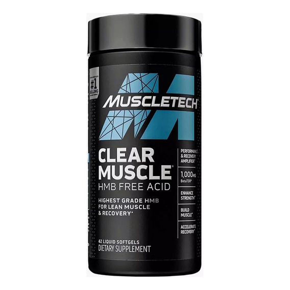 Clear Muscle Hmb Free Acid Muscletech 42 Softgels