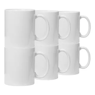 Taza Blanca 11oz Para Sublimación Tlp Sublimar 24 Brillante Color Blanco