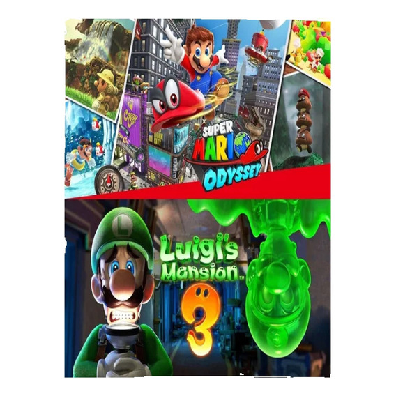Super Mario Odyssey + Luigis Mansion 3 Español Pc Digital