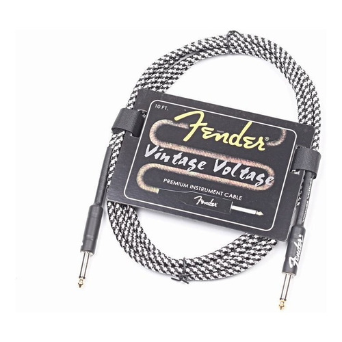 Cable Plug Fender Revestido Para Guitarra Bajo Audio 6 Mt