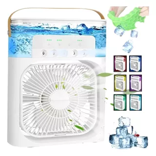 Mini Ar Condicionado Ventilador Portátil Água Usb 110v220v Cor Branco