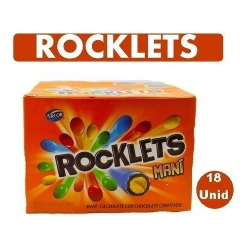 Chocolate Mani Rocklets Caja 18 Unidades