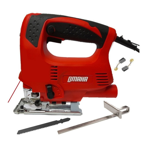 Sierra Caladora Pendular Omaha 650w Vel Variable Guia Laser 220V Rojo