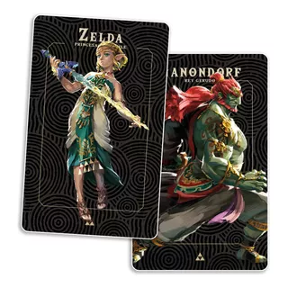 2 Tarjetas Nfc Amiibo Tears Of The Kingdom Zelda Y Ganondorf