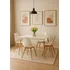 Juego De Comedor Mesa Eames + 4 Sillas Estocolmo Tu Idea Blanco