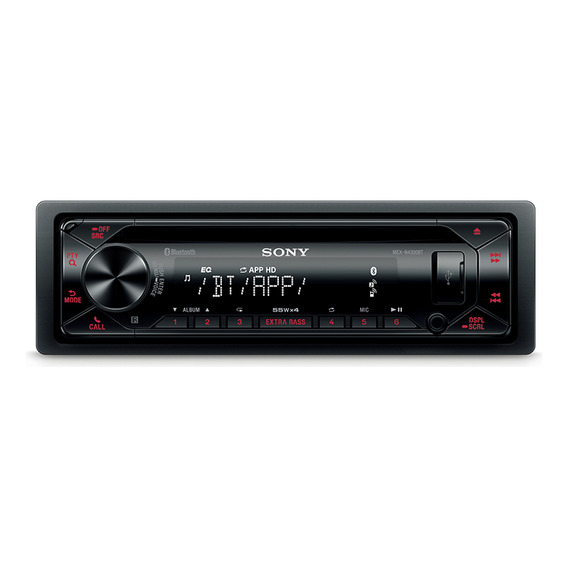 Sony Autoradio Cd, Usb, Bluetooth Y Extra Bass Mex-n4300bt