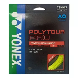 Set De Corda Yonex Poly Tour Pro 12m Grafite Cor Amarela