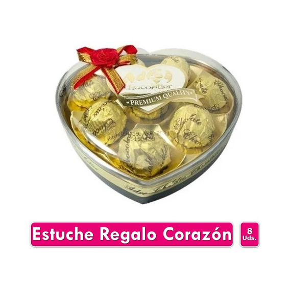 Estuche Chocolates Adro Corazón X8 Bombones