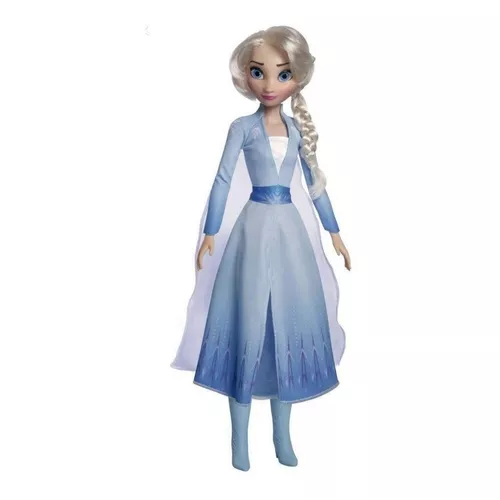 Boneca Elsa Frozen 2 Disney Gigante Grande 55 Cm