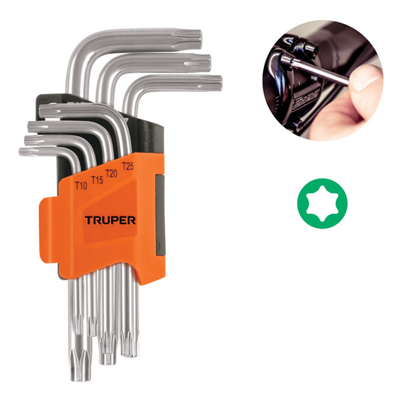 Juego 7 Llaves Torx Truper Con Organizador