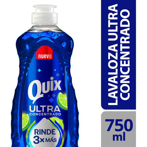 Quix Lavaloza Ultra Concentrado Rinde 3x Más 750ml