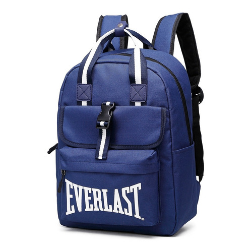 Mochila Everlast Urbana 19992 Gym Escolar Aire Libre Color Azul Diseño de la tela Reforzado 100% Nylon