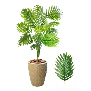 Planta Artificial Palmeira Com Vaso Polietileno Completo