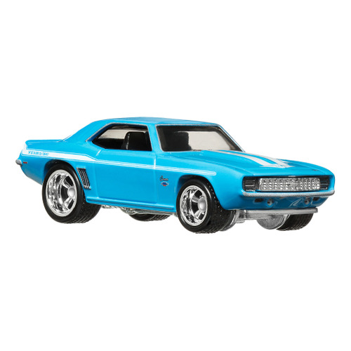 Hot Wheels Premium Chevy Camaro 1969 Color Azul