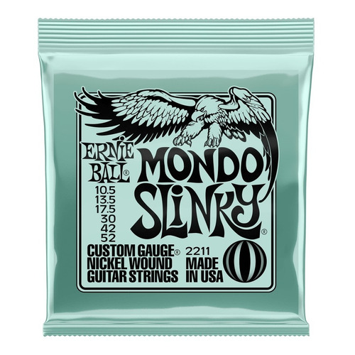 Encordadura Ernie Ball Mondo Slinky Guitarra Electrica 2211