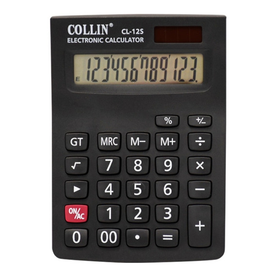 Calculadora Collin Doble Visor 12 Dígitos Estándar Cl-12s