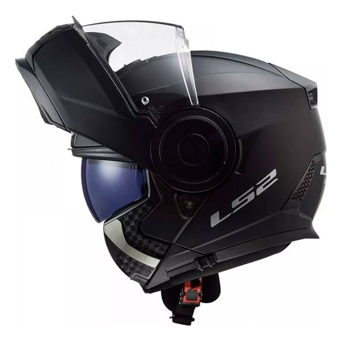 Casco retráctil Ls2 Ff902 Scope, negro mate, negro @, color negro mate, talla 64