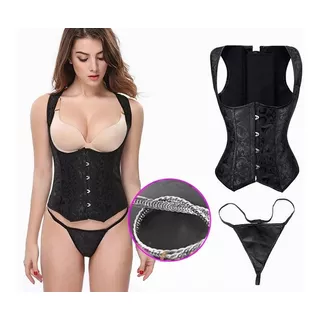 Corset Victoriano Chaleco ,colombiana Lenceria Bordado